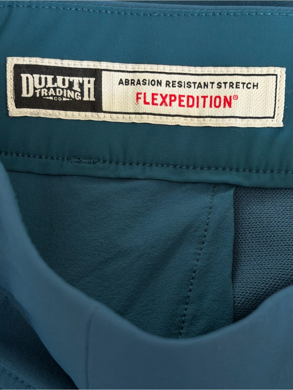 Duluth Trading Co Flexpedition Pull On Slim Leg Pants Size 6 Blue Hiking Travel - Picture 10 of 14